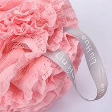 Pink Large Lace Bath Puff