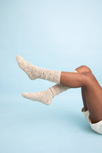 Cozy Speckle Knit Boot Socks: Grey