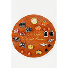 Premium Quality 10 Pairs Halloween Earrings on PU: MIX COLOR / ONE(6)