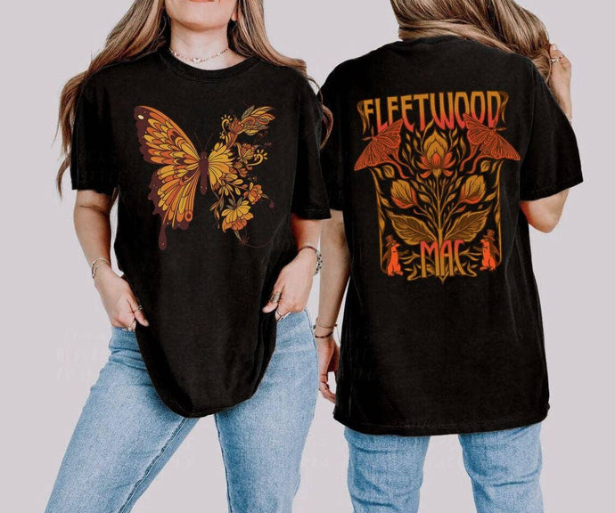 Black Vintage Fleetwood Mac Rock Band Sweatshirt