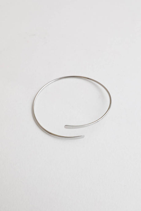 Minimal Arm Cuff/Bangle: Silver