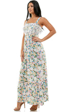 Meadow Bloom Sleevless Floral Maxi Dress