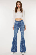 Medium High Rise Floral Flare Kancan Jeans