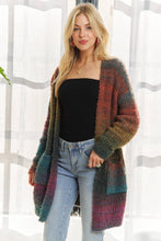 Rust Olive Multi Ombre Cardigan