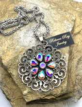 Boho Statement Crystal Concho Necklace