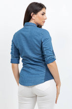 Medium Knit to Fit Vintage Wash Denim Button Down Shirt