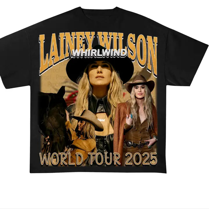 Pepper Lainey Wilson Whirlwind Tour Bootleg Tee