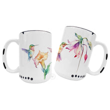 Hummingbird Mug - Summer Mug, Flowers, Nature, Garden, Birds: Mint