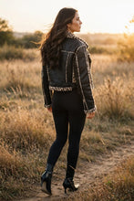 Black Wildlands Luxe PU Bomber