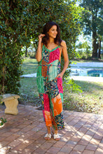 Wildflower Patchwork Sleeveless Adjustable Romper
