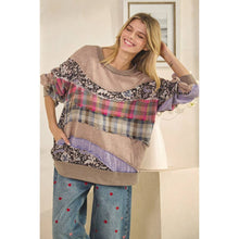 Ash Washed Fabric Long Sleeve Oli+Hali Top