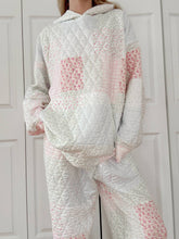 Quilted Pastel Sunkised Coconut Hoodie