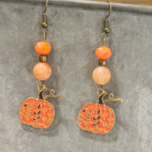 Pick Of The Patch Pumpkin Dangle Drop Earrings