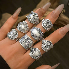 Vintage Boho Floral Rings
