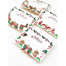 Cute Christmas Theme Sparkly Earrings: MIX COLOR / ONE(12)