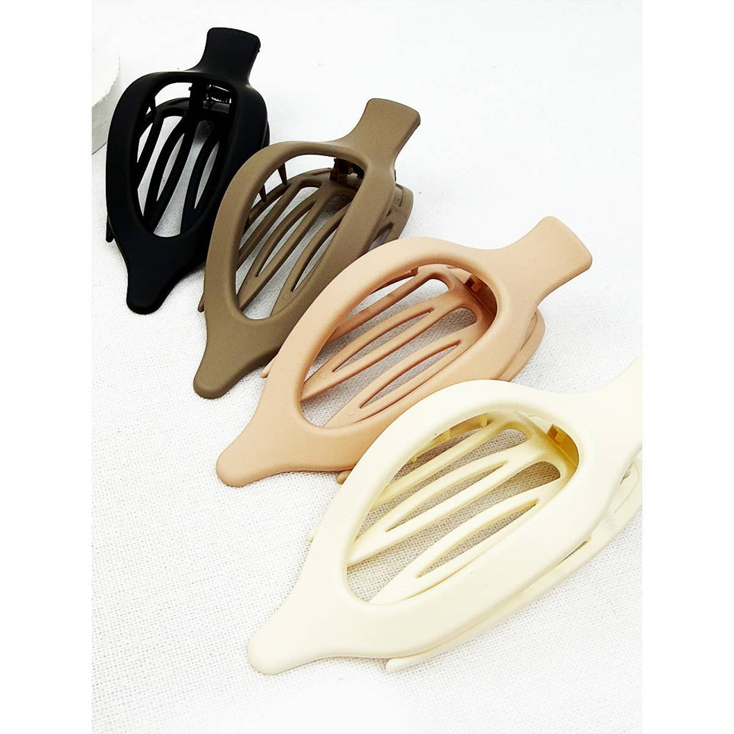 Neutral Flat Oval Flat Hair Claw: MIX COLOR / ONE(12)