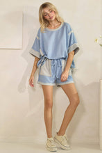 Sky Blue LoopTerry Cont Pocket J.Her Shorts