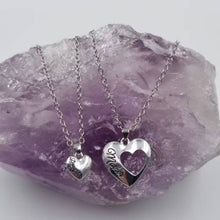 Heart Mother Daughter Matching Necklace Set of 2