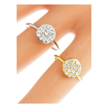 Stainless Steel Pavé Circle Ring