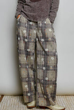 Choco Multi Crafted Textured Allover Print Woven Wide-Leg POL Pants