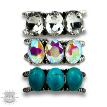 Turquoise Stone oval bead ring