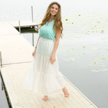 Maxi Skirt Solange Embroidered Eyelet Paneled