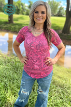 Pink Backroads Barbee Top
