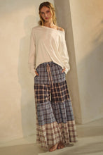 Blue Combo Relaxed Patchwork Pants
