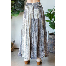 Blue Combo Washed Scarf Maxi Oli+Hali Skirt