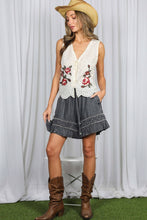 Black Denim Ladder Trim 100%Tencel Chambray Denim Shorts