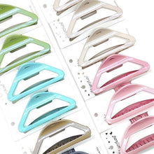 12pk Triangle Hair Claw Clips Geometric Matte Jaw Clips Minimal Hair Accessories Women