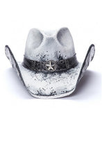 White Stain Genuine Panama Straw Cowboy Hat 9/25/23 7111