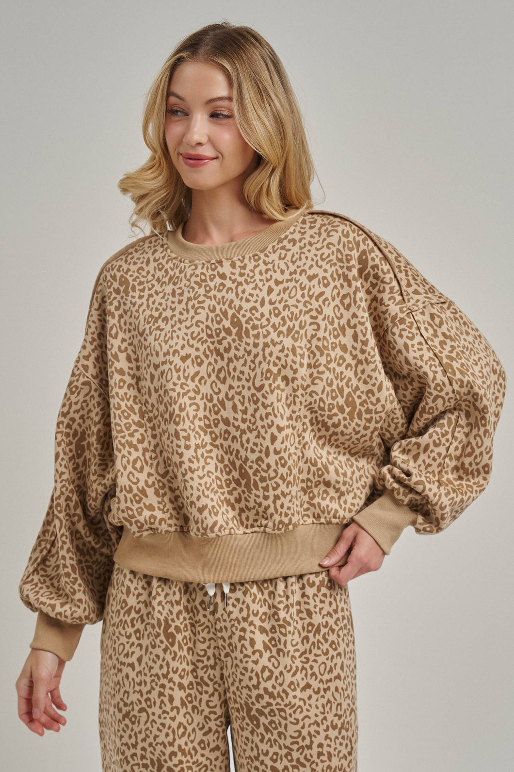 Leopard Oversized Sweatshirt