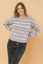 Grey reversible sweater top