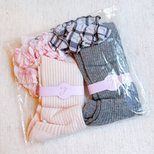 Plaid Ruffle Bow Socks