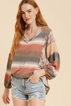 Rust Multi Stripe Color Block Boxy Ces Femme Top 6/28/23 6546