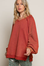 Golden Poppy Cross Strap Balloon Sleeve POL Sweatshirt 11/28/23 4255