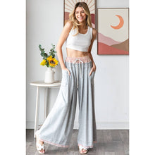 Heather Grey Washed Wide Leg Oli+Hali Pants