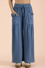 Denim Wide Leg Comfy Knit Pants