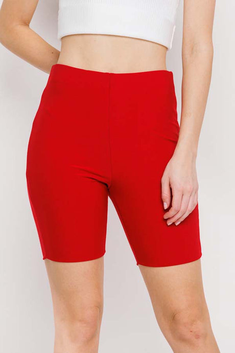 Red Smooth Biker Shorts 3/19/24 8284
