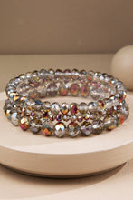 Espresso Shine 3 Strand Glass Bead Bracelet Set