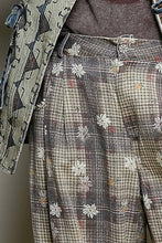 Choco Multi Crafted Textured Allover Print Woven Wide-Leg POL Pants