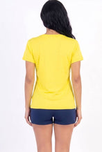 Yellow Basic Short Sleeve T-shirt