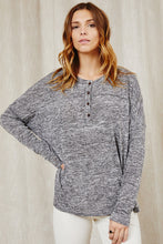 Black Button Up Solid Ces Femme Tunic Top 6/28/23 6529