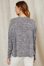 Black Button Up Solid Ces Femme Tunic Top 6/28/23 6529