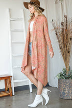 Pumpkin Multi Draped Long Kimono Bucketlist Cardigan