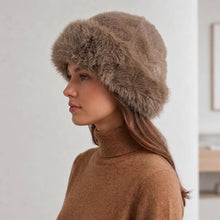 Black Fuzzy Plush Faux Fur Winter Cossack Hat