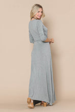 Heather Grey Quarter Sleeve Maxi Dress 2/9/24 8022