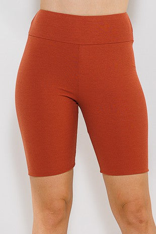 Rust Rib Double Biker Shorts 3/22/24 8291