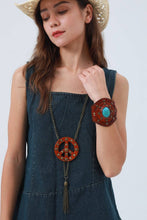 Wild West Peace Sign Lariat – Symbolic Frontier Necklace